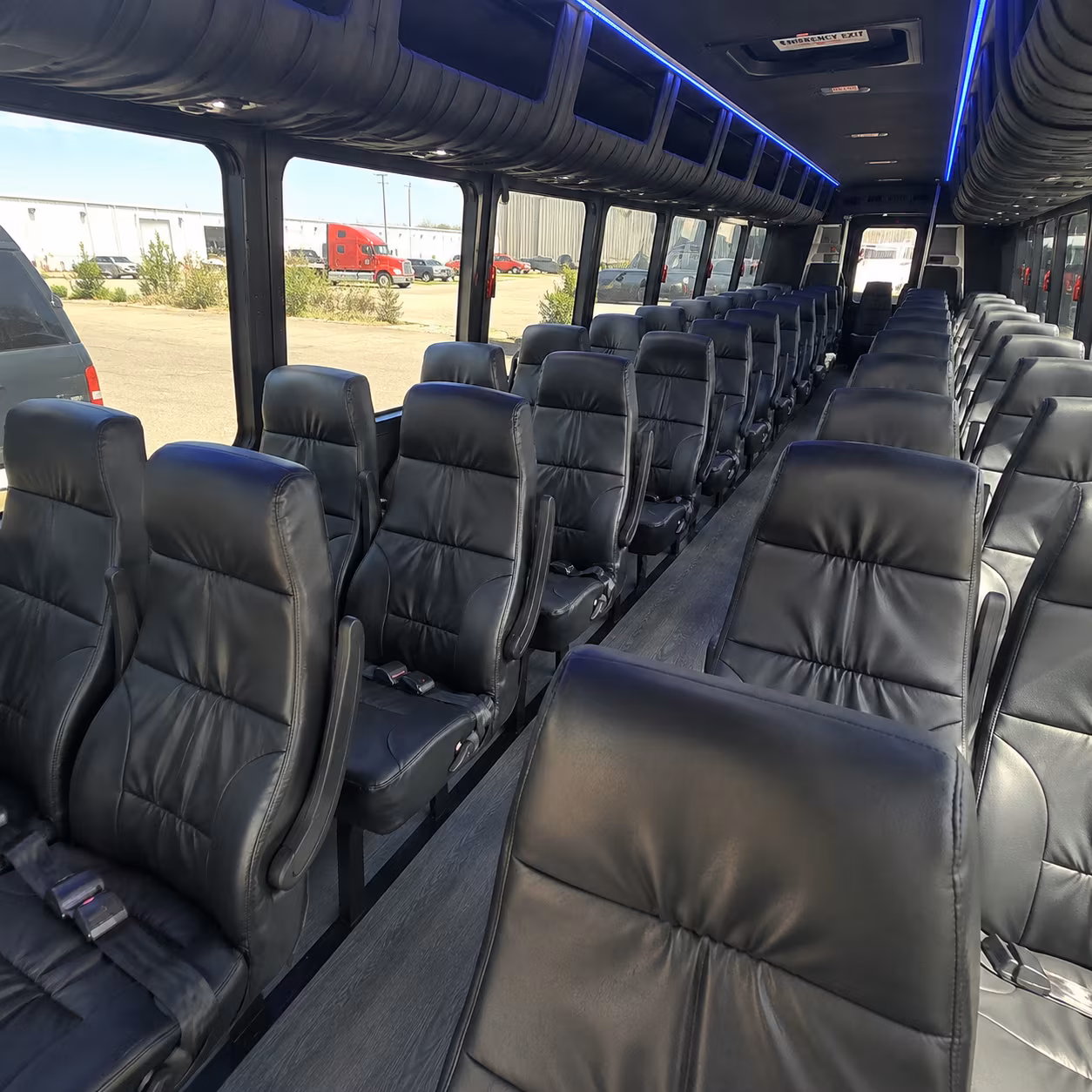 upland easy corporate transportation with an upland charter bus